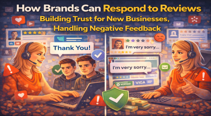 How brands can respond to reviews, building trust for new businesses, handling negative feedback